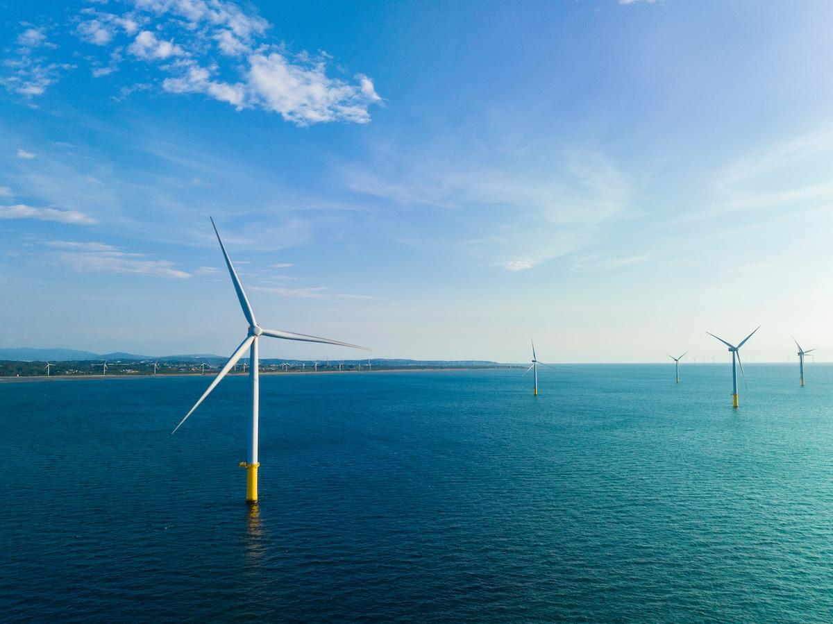 Windmills in waterbody